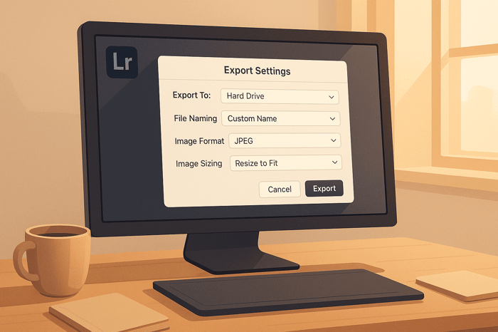 How to Create Lightroom Export Presets
