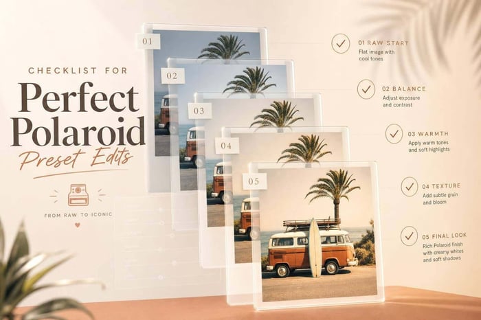 Polaroid Preset Editing Checklist
