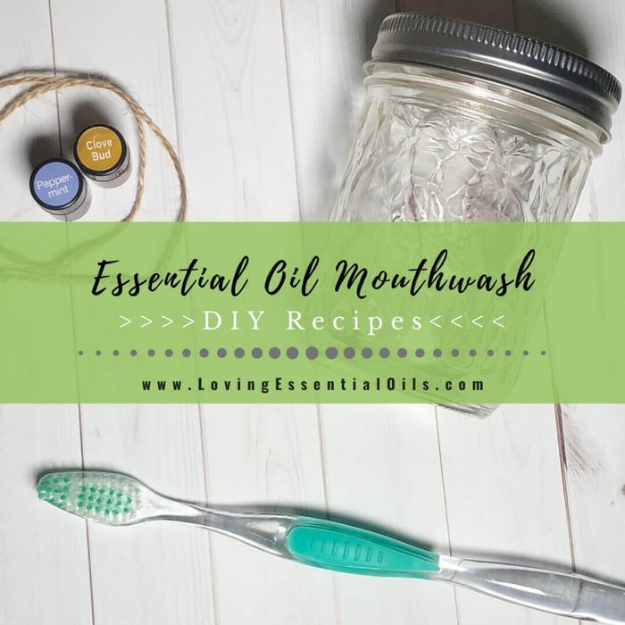 Homemade Tea Tree Oil Mouthwash with Peppermint DIY
