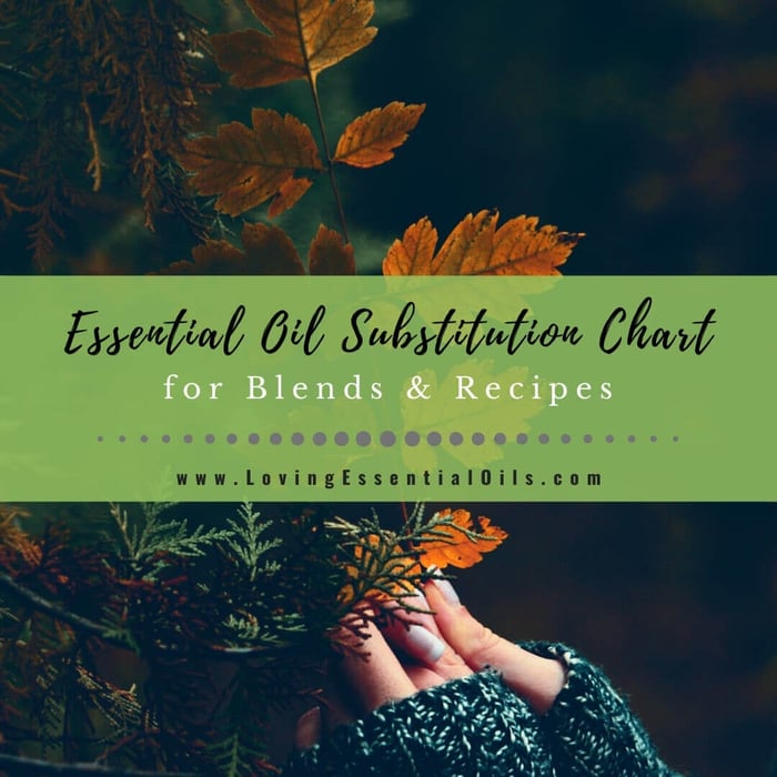 Essential Oil Substitution Chart: FREE Substitute Customizer