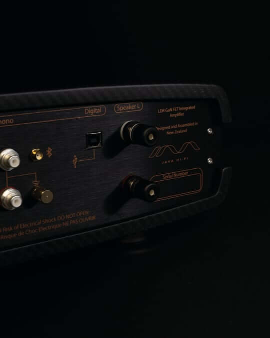 Java Hi-Fi Double Shot: Sleek Integrated Amplifier with Cutting-Edge GaN Tech