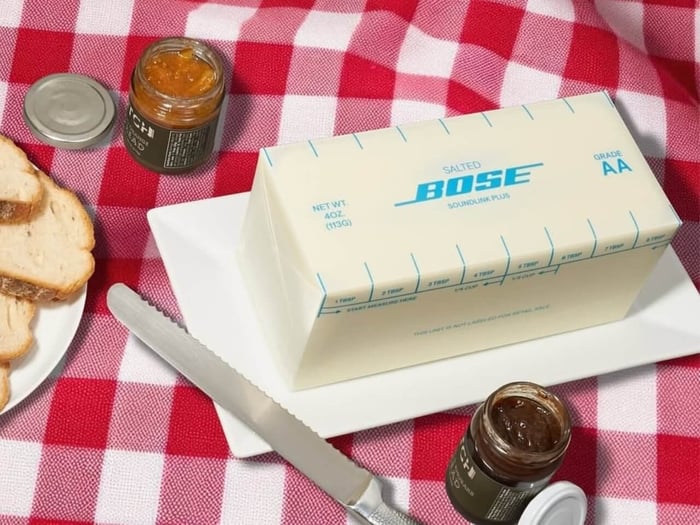 Butter Yellow Bose SoundLink Plus Packaging Turns Speaker Into Kitchen Staple