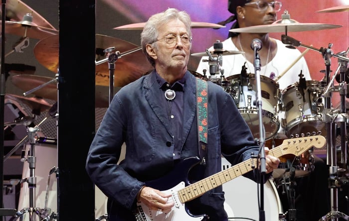 Eric Clapton Cuts Madrid Show Short After Vinyl Record Hits His Chest