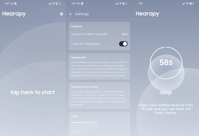 How Samsung’s Hearapy App Rescues Your Vestibular System Anywhere