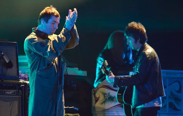 Massive Oasis Logo Drone Show Lights Up Cardiff Before Reunion Tour Kickoff