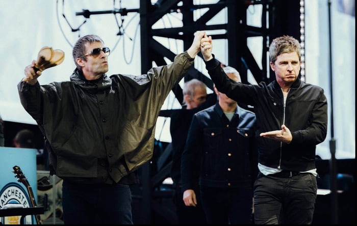 Liam and Noel Gallagher Celebrate Manchester City’s Carabao Cup Triumph Together