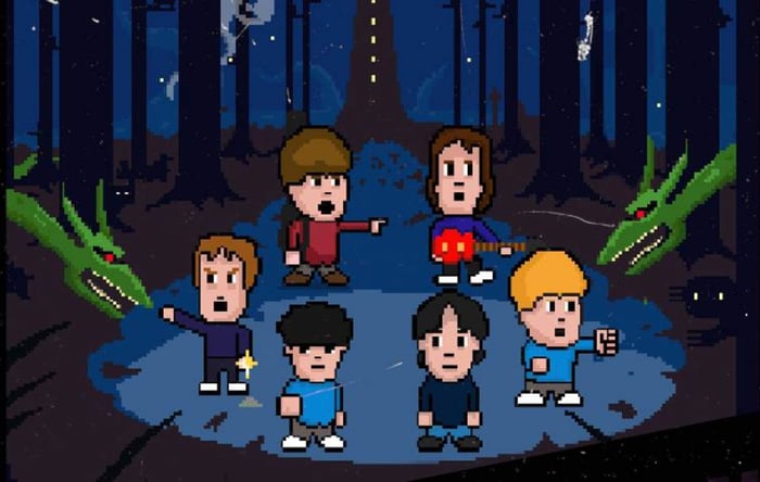 The Coral Reimagine 2002 Debut Album in Retro 8-Bit Video Game Style