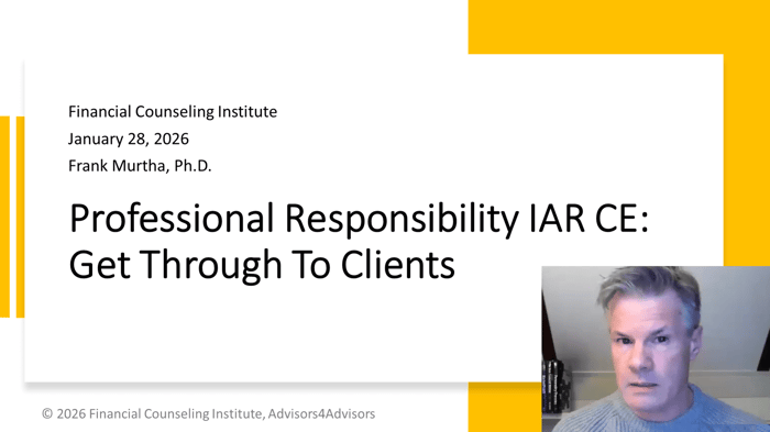 Getting Through To Clients Must Take Centerstage In Live 2026 IAR CE Plans