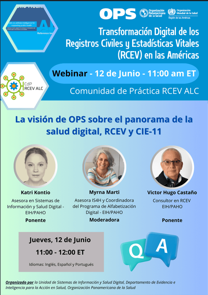 Transformación Digital de los Sistemas de Registro Civil y Estadísticas Vitales