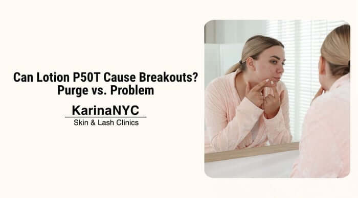 Can Lotion P50T Cause Breakouts? Purge vs. Problem