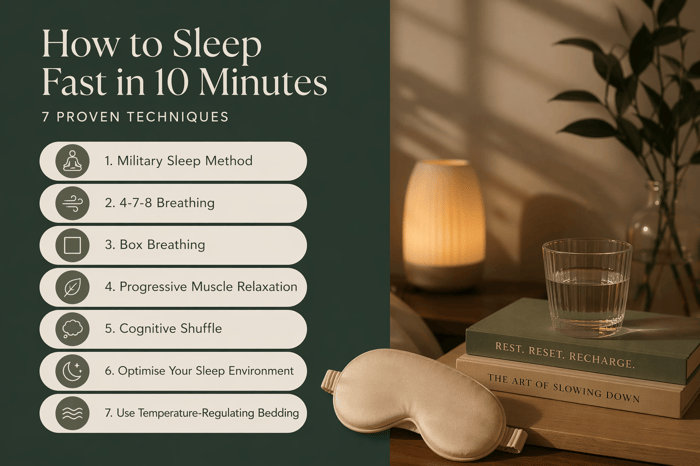How to Sleep Fast in 10 Minutes: 7 Proven Techniques