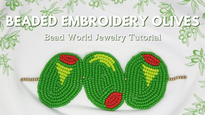 Beaded Embroidery Olives