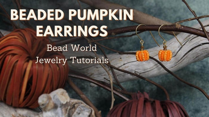 Beaded Pumpkin Earrings: Step by Step Picture Tutorial