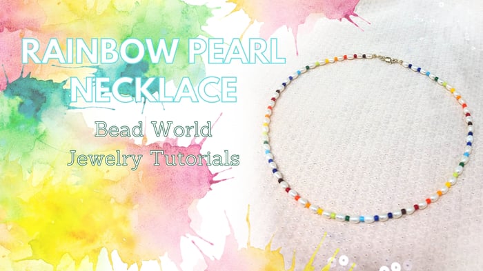 Rainbow Pearl Necklace