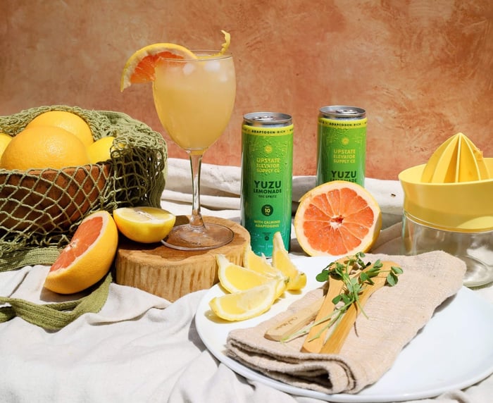 Yuzu Summer Spritz Adaptogen + THC Mocktail – Upstate Elevator