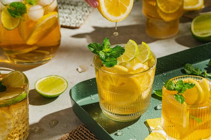 CBD Mint Lemonade Recipe with CBD & CBG Wild Strawberry Tangerine Seltzer