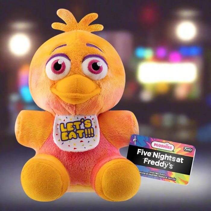 Five Nights at Freddy's Chica TieDye Plush available from Just Geek