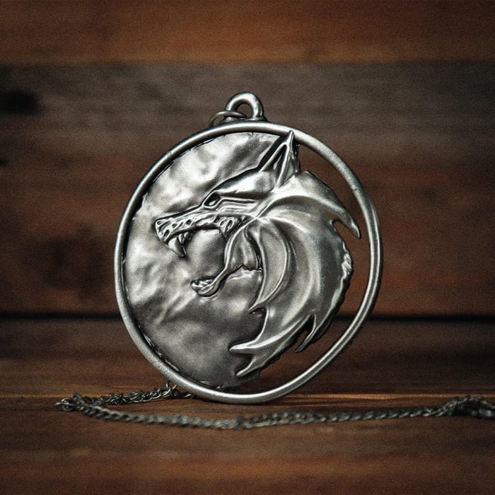 Geralt replica medallion available from Just Geek