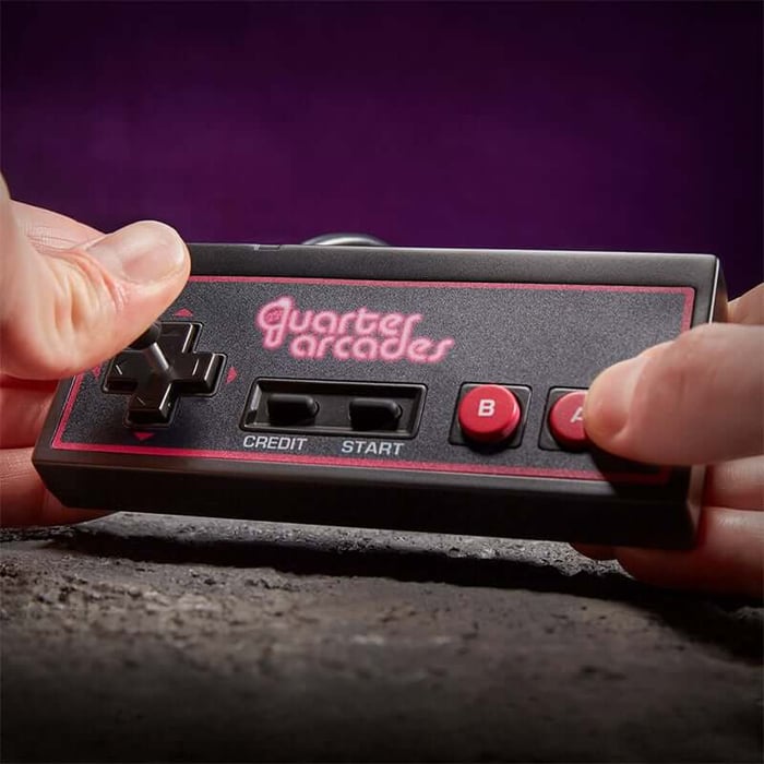 Retro gaming with a mini-usb hand controller from Just Geek