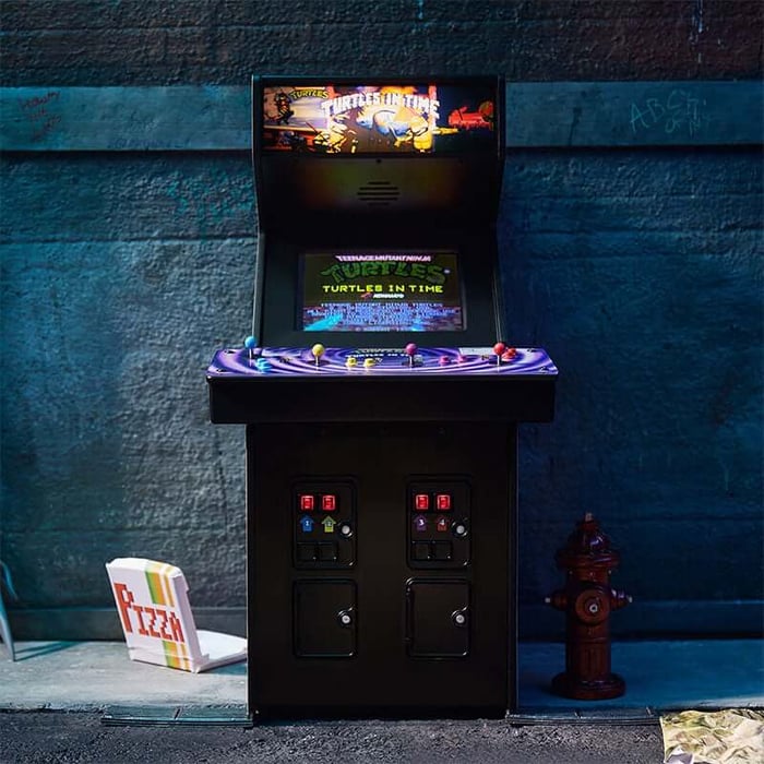 TMNT Turtles in Time quarter arcades available from Just Geek