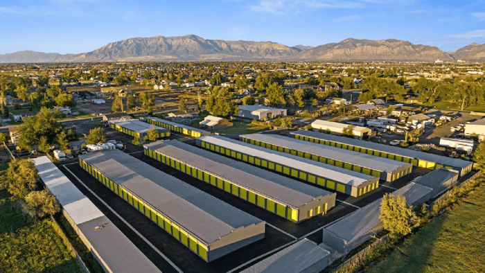 Aerial view of Hooper storage