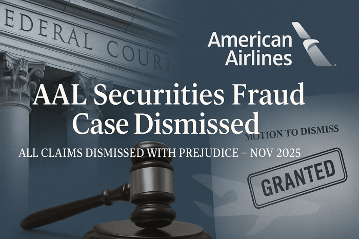 Federal Judge Dismisses Securities Fraud Claims Against American Airlines Group