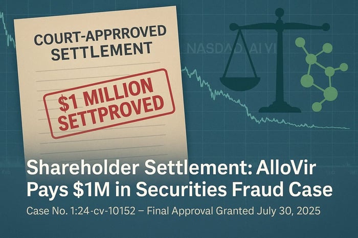 Allovir (ALVR) Securities Lawsuit Settlement