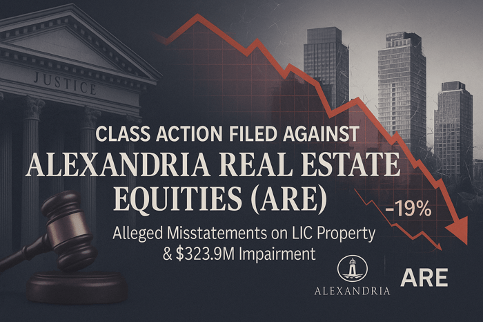 Alexandria Real Estate Equities, Inc. (ARE) Securities Class Action Lawsuit Filed [December 1, 2025]