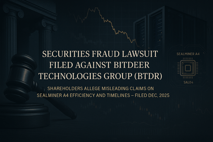 Bitdeer Technologies Group (BTDR) Securities Class Action Lawsuit Filed [December 5, 2025]