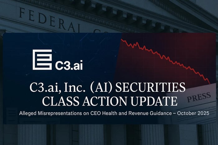 C3.ai, Inc. (AI) Securities Class Action Lawsuit Update [October 6, 2025]