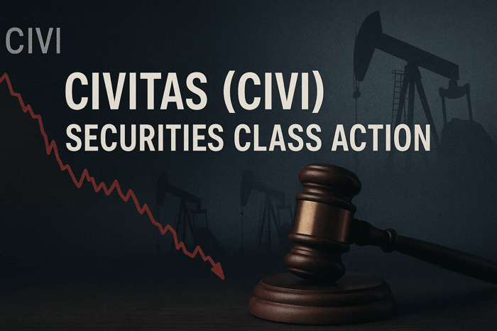 Civitas Resources, Inc.  (CIVI) Securities Class Action Lawsuit Update [May 29, 2025]