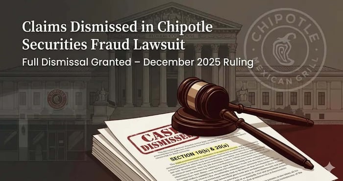 Federal Judge Dismisses Securities Fraud Claims Against Chipotle Mexican Grill, Inc.