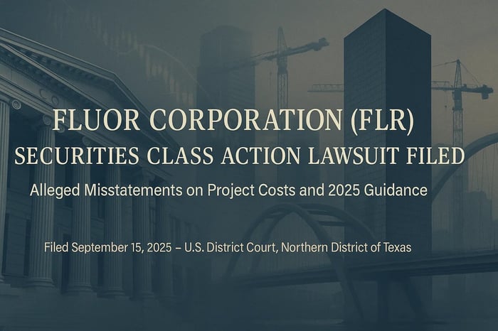 Fluor Corporation (FLR) Securities Class Action Lawsuit Filed [October 14, 2025]