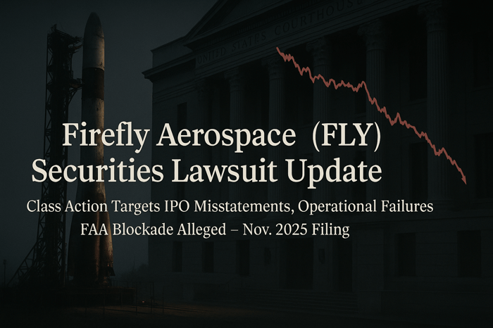Firefly Aerospace, Inc. (FLY) Securities Class Action Lawsuit Update [November 21, 2025]