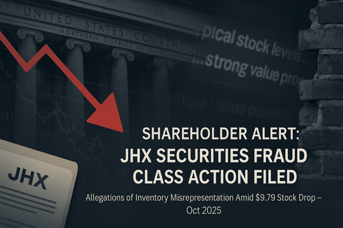 James Hardie Industries plc. (JHX) Securities Class Action Lawsuit Filed [November 5, 2025]