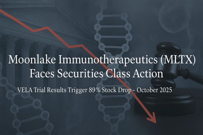 Moonlake Immunotherapeutics (MLTX) Securities Class Action Lawsuit Filed [October 28, 2025]