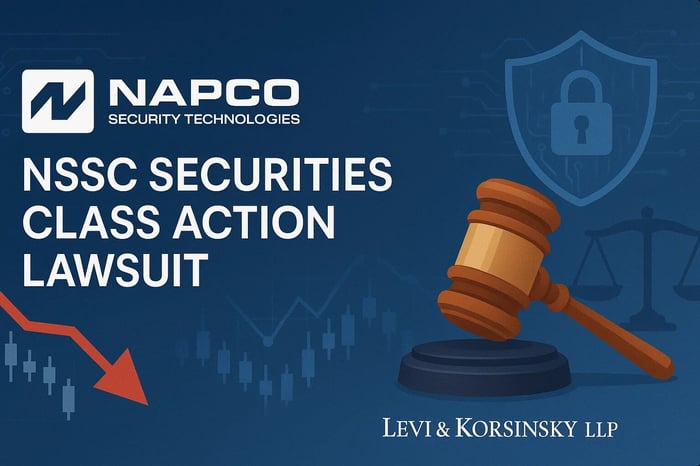 Napco Security Technologies (NSSC) Securities Class Action Lawsuit Update (May 21, 2025)