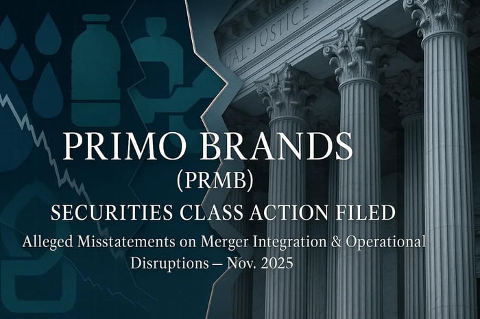 Primo Brands Corporation (PRMB) Securities Class Action Lawsuit Filed [November 17, 2025]