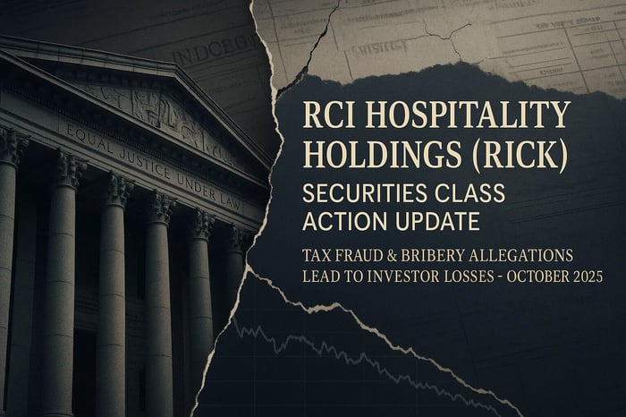 RCI Hospitality Holdings, Inc. (RICK) Securities Class Action Lawsuit Filed [October 16, 2025]