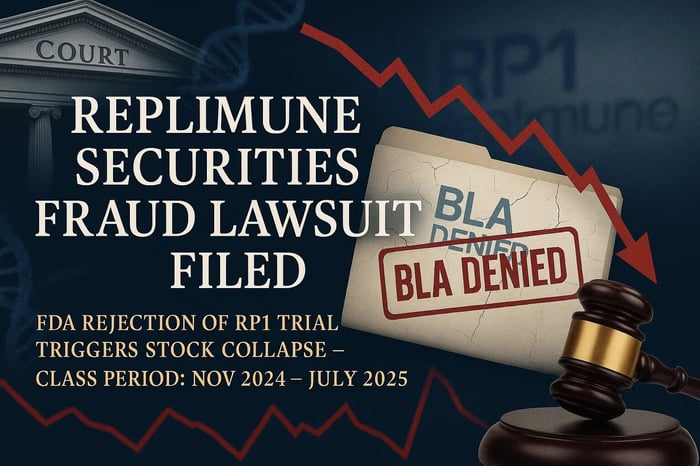 Replimune Group, Inc. (REPL) Securities Class Action Lawsuit [September 8, 2025]