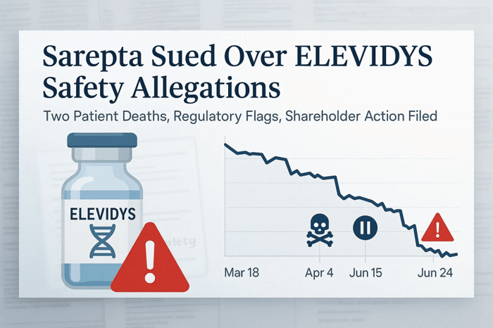 Sarepta Therapeutics, Inc. (SRPT) Securities Class Action Lawsuit (August 3, 2025)