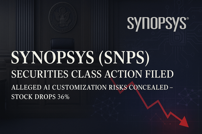 Synopsys, Inc. (SNPS) Securities Class Action Lawsuit Filed [November 7, 2025]