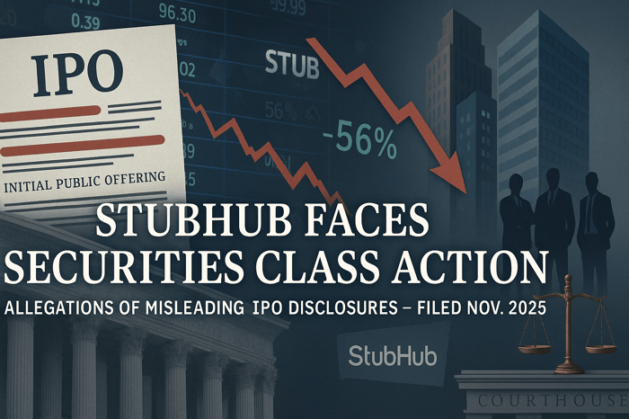 StubHub Holdings, Inc. (STUB) Securities Class Action Lawsuit Filed [December 1, 2025]