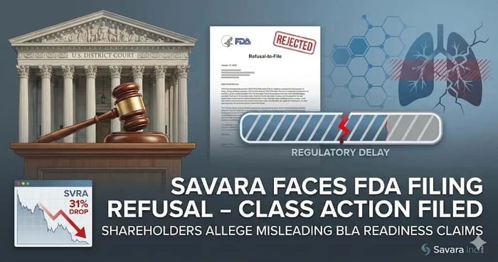 Savara Inc. (SVRA) Securities Class Action Lawsuit Update [January 5, 2026]