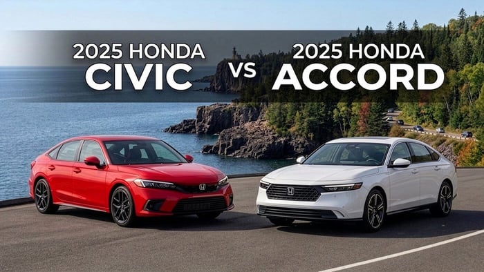 2025 Honda Civic vs 2025 Honda Accord