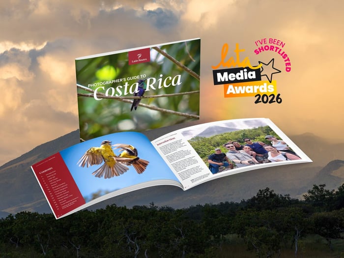 Latin Routes' Costa Rica Photographer's Guide shortlisted for the 2026 LATA Media Awards