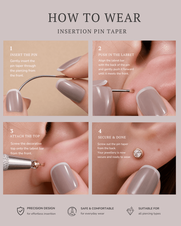 How to Easily Wear Flatback Earrings with the VUOI FlatBack Earring Insertion Tool Kit
