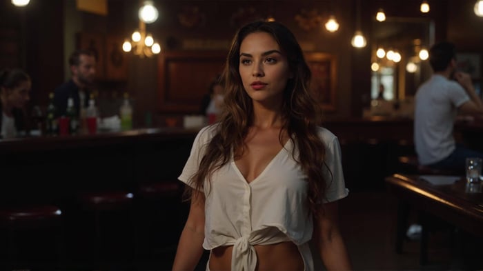 Crop shirt for women styled by VesperaThe Label in slow fashion edit.