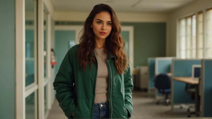 Green jacket outfit styled by Vespera The Label in Australia