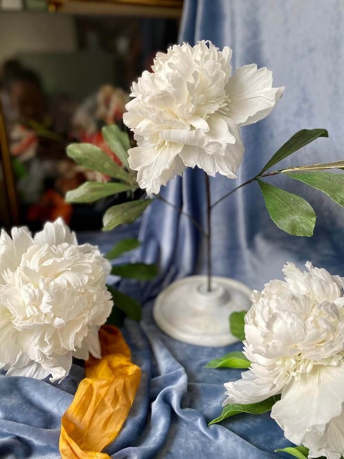 Colour My Florals: Painting Crepe Paper with Acrylic Paint (Part 1)